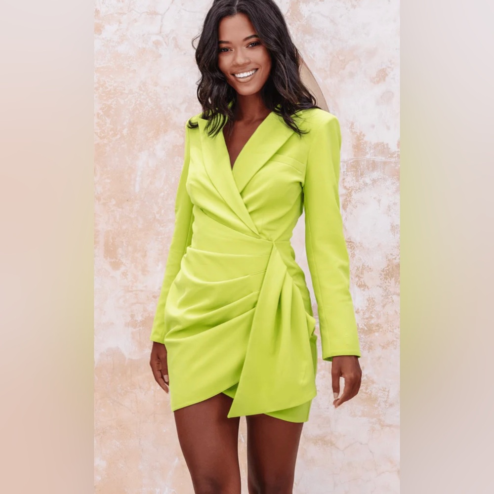 Brand new Chartreuse neon dress Lavish Alice